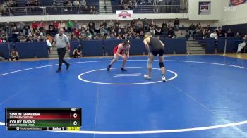 133 lbs Semifinal - Colby Evens, Embry-Riddle (Ariz.) vs Simon Graeber, Southern Oregon