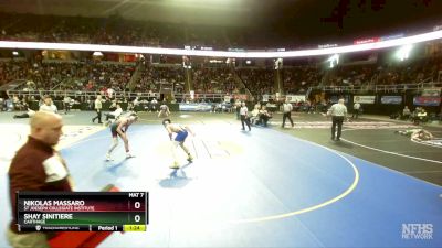 I-126 lbs Champ. Round 2 - Nikolas Massaro, St Joeseph Collegiate Institute vs Shay Sinitiere, Carthage