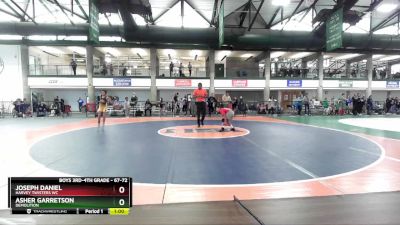 67-72 lbs Quarterfinal - Joseph Daniel, Harvey Twisters WC vs Asher Garretson, Demolition