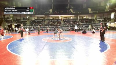 97-104 lbs Final - Laura Ayala, Level Up Wrestling Center vs Mikaela Brown, Roundtree Wrestling Academy