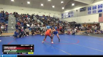 137 lbs Quarterfinal - Yanni Sanchez, Santa Ana Wrestling vs Savana Turner, Beaumont High School