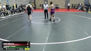 171 lbs Round 6: 1:30pm Sat. - Zane Gerlach, South Anchorage High School vs Jeremiah Luaao, Dimond