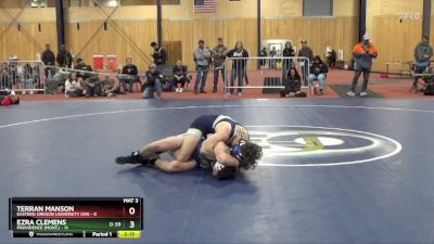 141 lbs Round 3 (6 Team) - Terran Manson, Eastern Oregon University (OR) vs Ezra Clemens, Providence (Mont.)