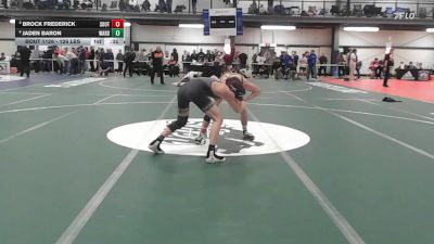 126 lbs Consi Of 8 #2 - Brock Frederick, South Jefferson vs Jaden Baron, Ward Melville