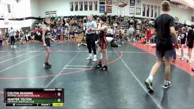 85C Round 3 - Colton Reading, Palmyra Youth Wrestling Club vs Hunter Yelton, Centralia Wrestling Club