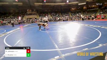 91 lbs Round Of 16 - Neelie Johnson, Hilldale Youth Wrestling Club vs Camila Alvarez, Cardinal Wrestling Club