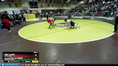 126 lbs Cons. Round 5 - Jeff Lopez, Clovis West vs Elijah De La Torre, Arroyo Grande