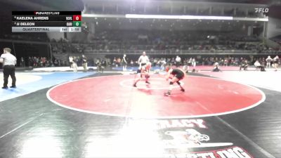 120 lbs Quarterfinal - JJ Deleon, Oak Ridge vs Kaelena Ahrens, Vacaville