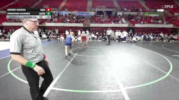 144 lbs Round 3 - 2nd Wrestleback And Semi-finals(16 Team) - Jonathan Alvarez, Conroe Woodlands College Park vs Andrei Gavaza, Katy Cinco Ranch
