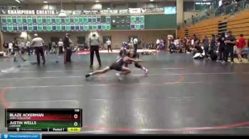 138 lbs 3rd Place Match - Blaze Ackerman, Saint Augustine vs Justin Wells, Lakeside