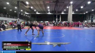 175 lbs Quarterfinals (8 Team) - Kenneth Hamilton, INVICTUS WRESTLING CLUB vs Jay Giron, WILD BUFFALO WRESTLING CLUB