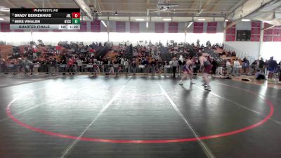 285 lbs Quarterfinal - Brady Bekkenhuis, Arlington vs Mike Whalen, Natick