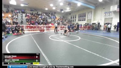 113 lbs Cons. Round 2 - Dylan Tran, Westminster vs Brady Mercer, Corona Del Mar