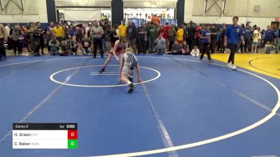 96 lbs Consy 2 - Hunter Green, Fitch Trained vs Carter Baker, Burgettstown