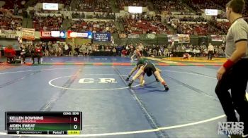 AA - 103 lbs Cons. Semi - Kellen Downing, Flathead (Kalispell) vs Aiden Sweat, Glacier (Kalispell)