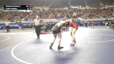 154-D2 Cons. Round 1 - Carly Parnell, Round Valley High School vs Morgun Micheals, River Valley High School