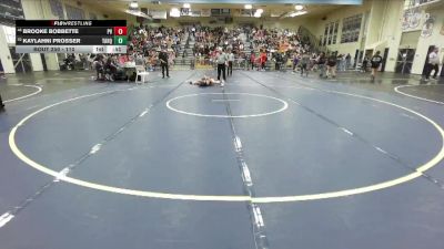 110 lbs Cons. Round 3 - Brooke Bobbette, Paloma Valley vs Kaylahni Prosser, Tahquitz