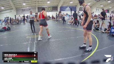 195 lbs Round 2 (6 Team) - Nick Baccala, MILO`s Misfits vs Leo Pike, Brickroad