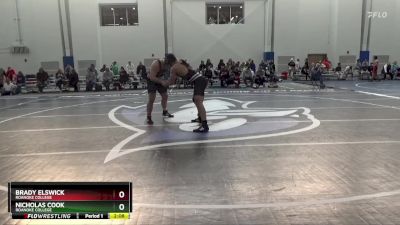 285 lbs Semifinal - Brady Elswick, Roanoke College vs Nicholas Cook, Roanoke College