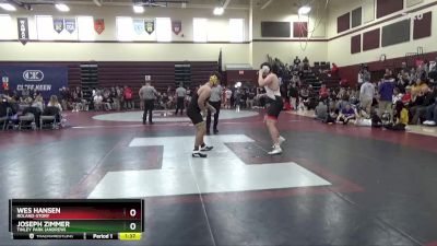 215 lbs Cons. Round 1 - Wes Hansen, Roland-Story vs Joseph Zimmer, Tinley Park (Andrew)