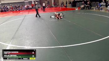 88 lbs Quarterfinals (8 Team) - Easton Hanson, Pierz vs Rylan Brown, Z-M (Zumbrota-Mazeppa)