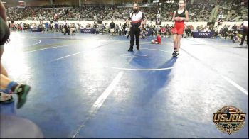 90 lbs Round Of 16 - Austyn Allen, Ponca City Wildcat Wrestling vs Avalynn Anderson, Redskins Wrestling Club