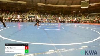 55 lbs Quarterfinal - Clayton Wardlow, Heat vs Mateo Sierra, OKC Saints Wrestling