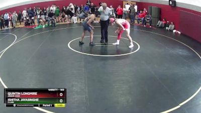 165 lbs Cons. Round 1 - Ishitha Jayasinghe, Clark vs Quintin Longmire, Arbor View