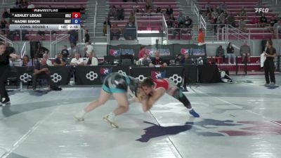 76 lbs Cons. Round 1 - Ashley Lekas, Ashley Lekas vs Naomi Simon, Iowa Women's WC/ Titan Mercury Wrestling Club (TMWC)