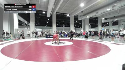Cons. Round 2 - Esperanza Calvillo, Summit Wrestling Academy vs Sadie Evans, Ford Dynasty Wrestling Club