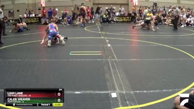 82 lbs Round 1 (6 Team) - Liam Lane, The Funky Singlets vs Caleb Weaver, Team Gotcha