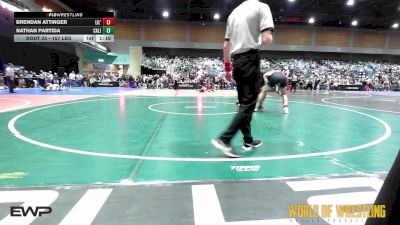 157 lbs Round Of 64 - Brendan Attinger, Lil' Mavs vs Nathan Partida, California Grapplers