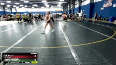 95 lbs Round 5 - Mylah Henebry, Internal Quest Wrestling vs Lola Colo, Idaho Gold