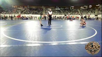 80 lbs Consi Of 8 #2 - Brady Boles, Mustang Bronco Wrestling Club vs Jaxon Walker, Harrah Little League Wrestling