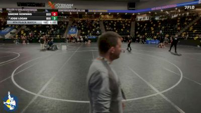 125 lbs 9th Place Match - Josie Logan, Marion vs Simone Downing, Decorah