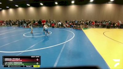 74-77 lbs Round 3 - Lilyiana Erekson, All American Wrestling Club vs Abigail Pitzele, Grapevine Wrestling Club