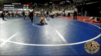 58 lbs Consi Of 16 #1 - Shepherd Cox, Coweta Tiger Wrestling vs Judah Zamora, Best Trained