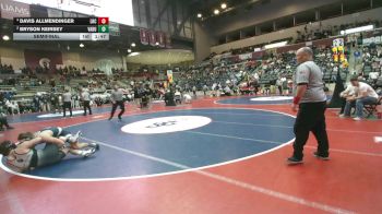 5A 157 lbs Semifinal - Davis Allmendinger, Little Rock Christian vs Bryson Keirsey, Van Buren
