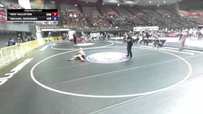 82 lbs Champ. Round 2 - Riot Vallotton, Run To Danger Wrestling vs Michael Geronimo, Lion Of Judah Wrestling Academy