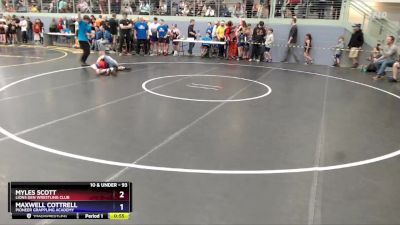 93 lbs Semifinal - Maxwell Cottrell, Pioneer Grappling Academy vs Myles Scott, Lions Den Wrestling Club