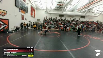 126A Round 4 - Matthew Mogan, Laurel vs Braden Richey, Campbell County