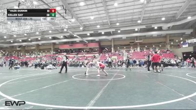76 lbs Cons. Round 4 - Kellen Bay, Open Mats vs Haze Dunkin, Nebraska Boyz