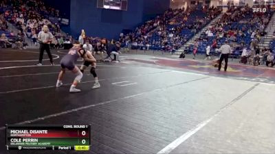 106 lbs Cons. Round 1 - Michael DiSante, Northampton vs Cole Perrin, Delaware Military Academy