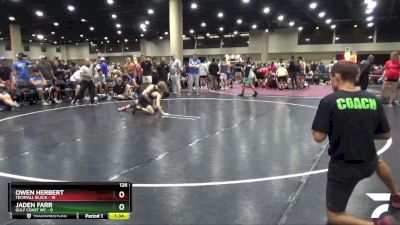 126 lbs Round 5 (6 Team) - Owen Herbert, Techfall Black vs Jaden Farr, Gulf Coast WC