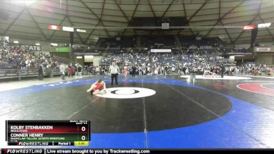 126 lbs Quarterfinal - Conner Henry, Enumclaw Yellow Jackets Wrestling Club vs Kolby Stenbakken, Regulators