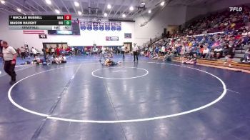 80 lbs Semifinal - Nikolas Russell, Wheatland vs Mason Haught, Douglas Middle School