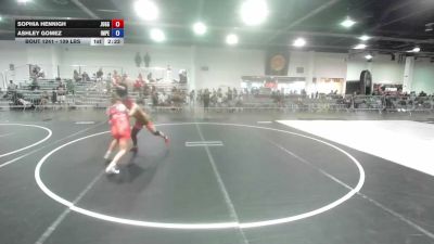 109 lbs Final - Sophia Hennigh, Juggernaut WC vs Ashley Gomez, Imperial Tigers