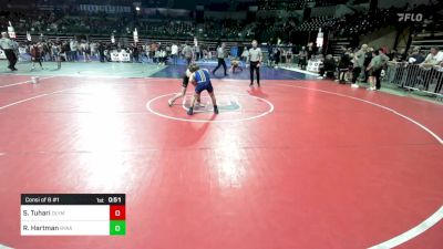 85 lbs Consi Of 8 #1 - Shelby Tuhari, Olympic vs Ryder Hartman, Byaa