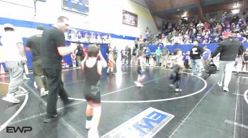 55 lbs Round Of 16 - Kyson Wood, Cushing Tigers vs Jasper Pulliam, Sperry Wrestling Club