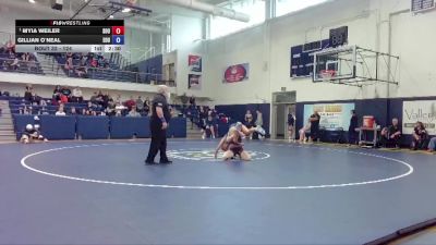 124 lbs Quarterfinal - Myia Weiler, Southern Oregon University vs Gillian O`Neal, Eastern Oregon University